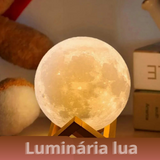 Luminária Lua de LED para decoração