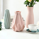 Vaso de flores moderno, branco, rosa, azul, cesta de plástico, decoração nórdica para casa, sala de estar, arranjo de flores, 1 peça